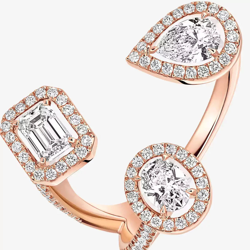 [[Aura ]  Diamond Ring 0,25ct My Twin Trilogy