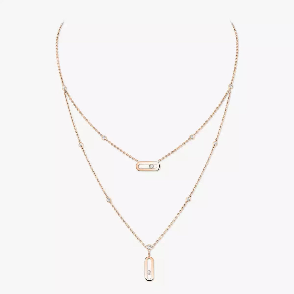 [Aura ]  Move Uno Diamond Necklace