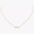 [Aura ]  Baby Move Gold Diamond Necklace