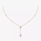 [Aura ] Gold Diamond Tie Necklace