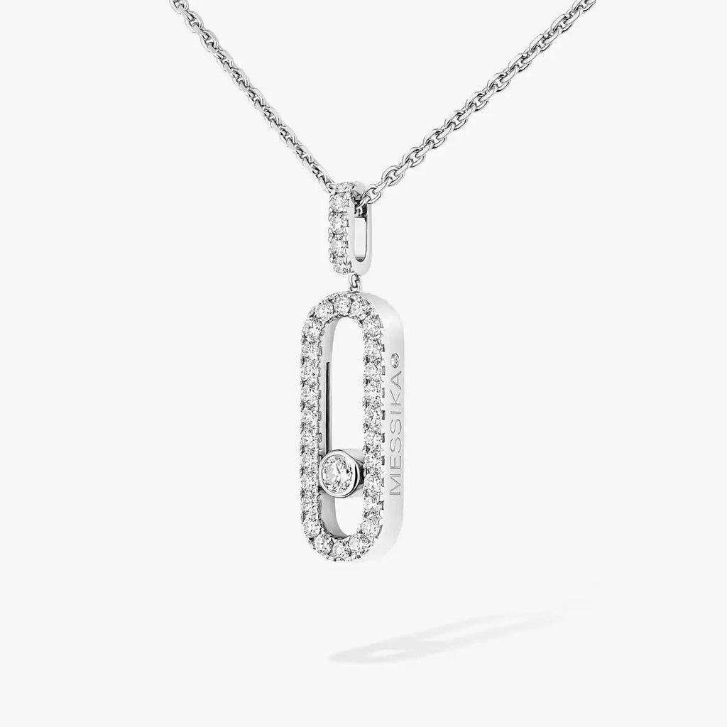 [Aura ] Move Uno Diamond Necklace in Rose Gold