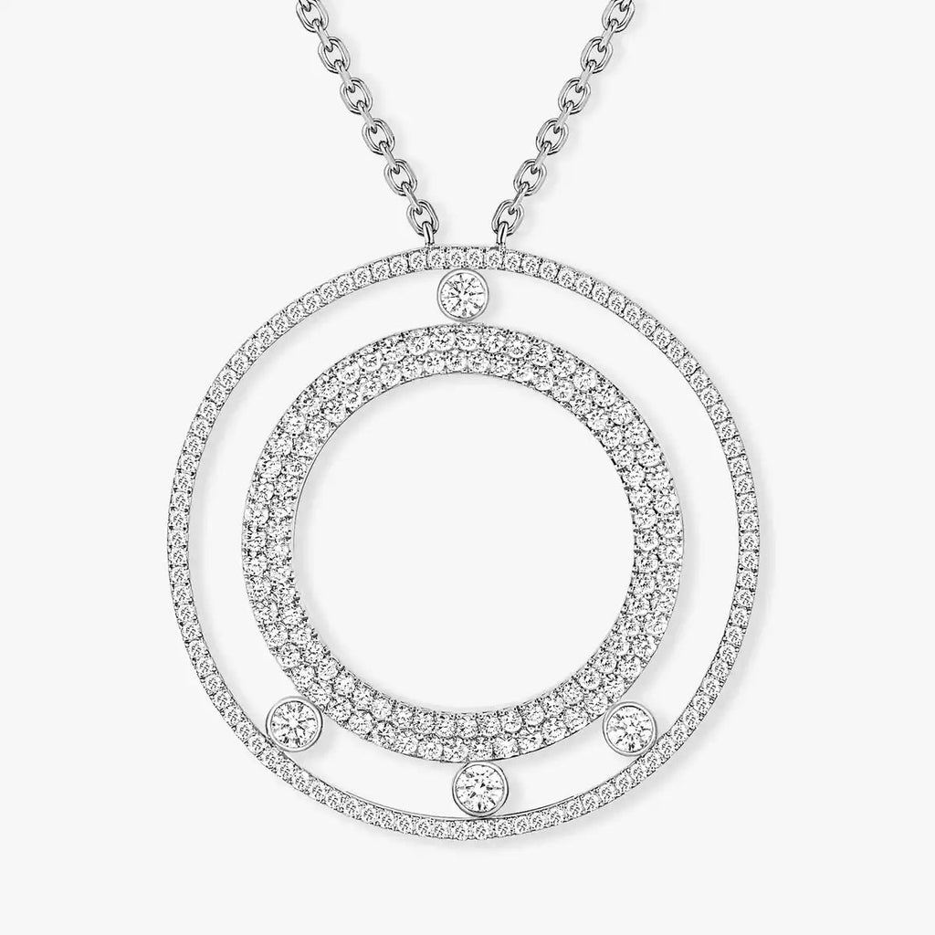 [Aura ] Move Romane Long Pave_-Set Diamond Necklace