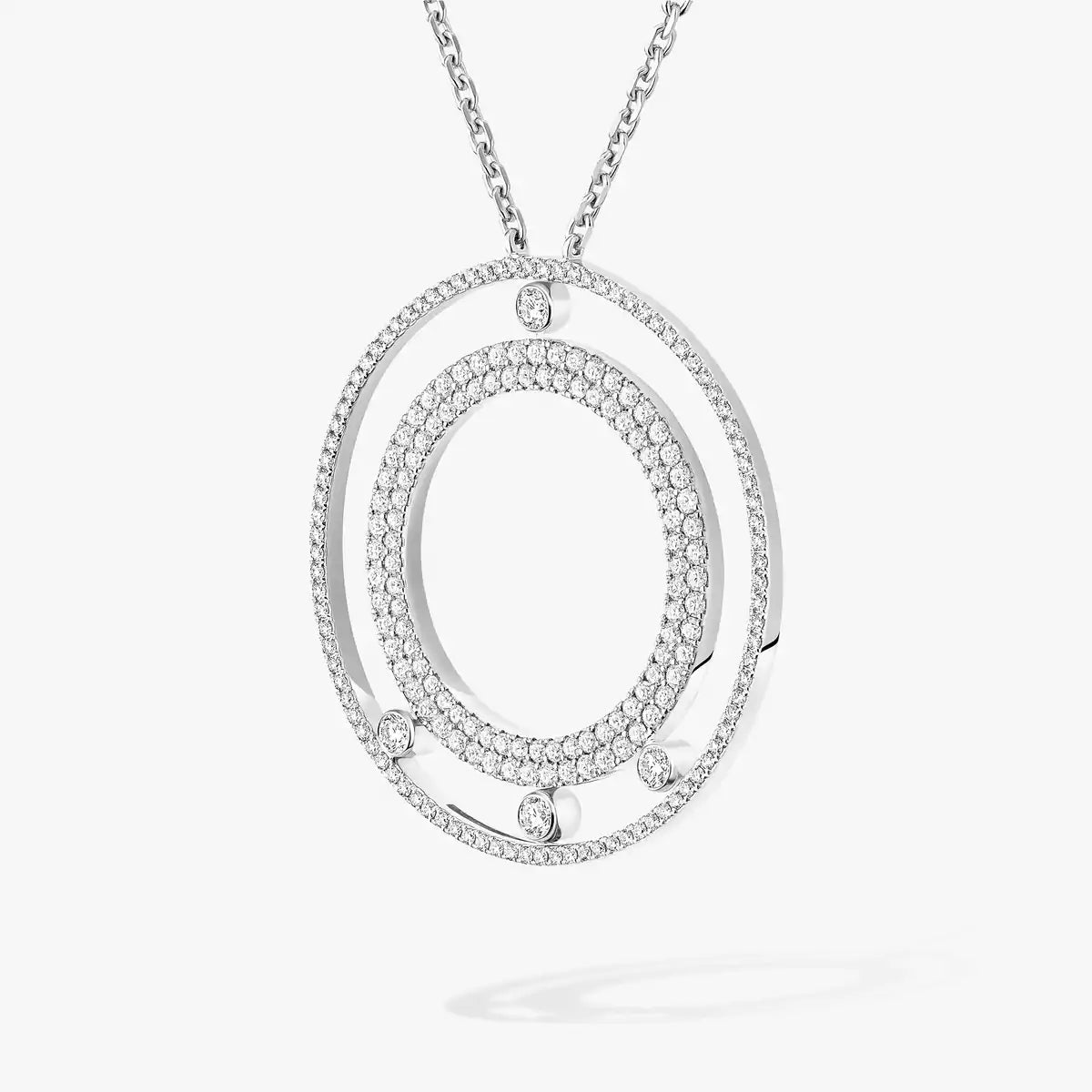 [Aura ] Move Romane Long Pave_-Set Diamond Necklace