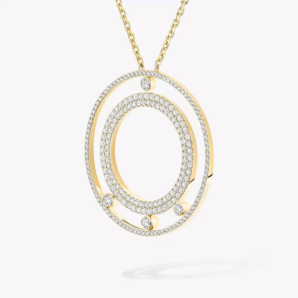 [Aura ] Move Romane Long Pave_-Set Diamond Necklace
