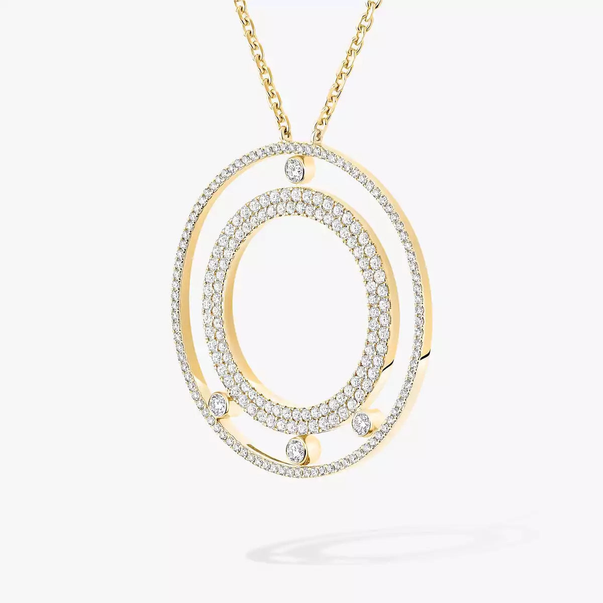 [Aura ] Move Romane Long Pave_-Set Diamond Necklace