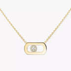 [Aura ] So Move Diamant-Halskette in Gold