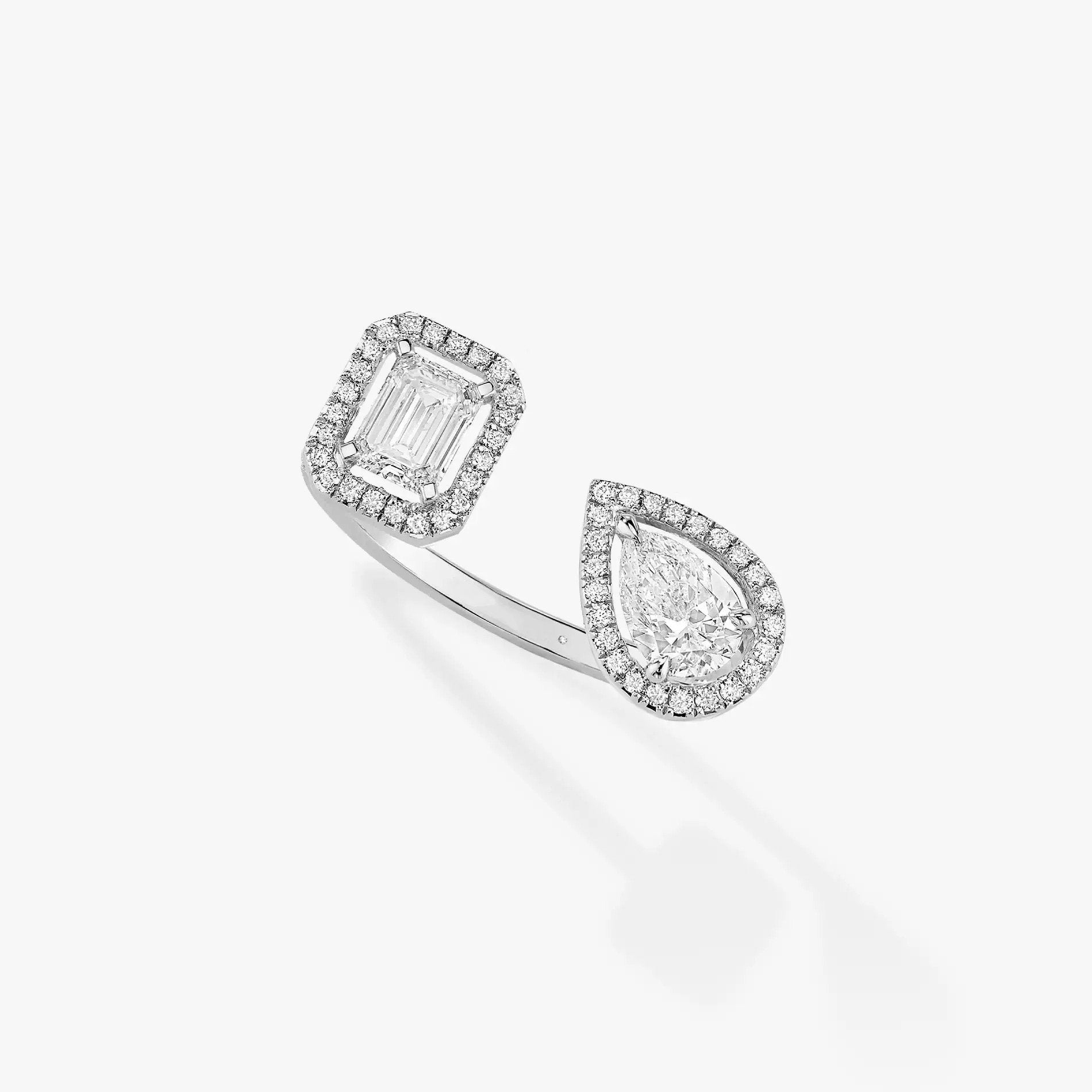 [Aura ] MY TWIN TOI & MOI SILVER DIAMOND RING