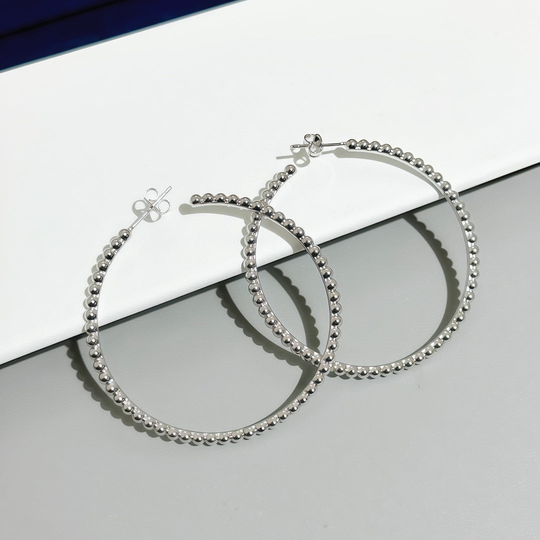 [Aura ]  SMOOTH BEAD STUD EARRINGS