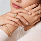 [Aura ]  THREE-ROW DIAMOND RING