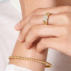 [Aura ]  THREE-ROW DIAMOND RING
