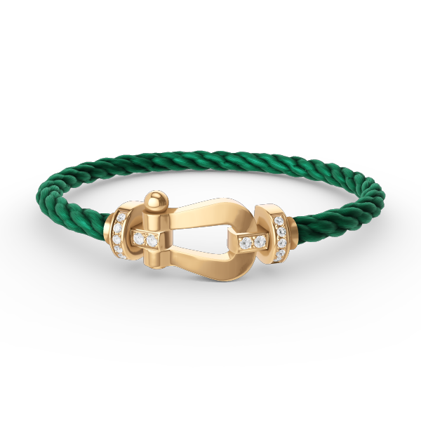 Aura FORCE GROSSES HALBES HUFEISEN-DIAMANTARMREIF GOLD