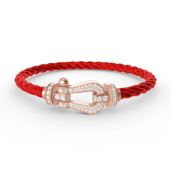 Aura FORCE LARGE HORSESHOE FULL DIAMOND BRACELET ROSE GOLD