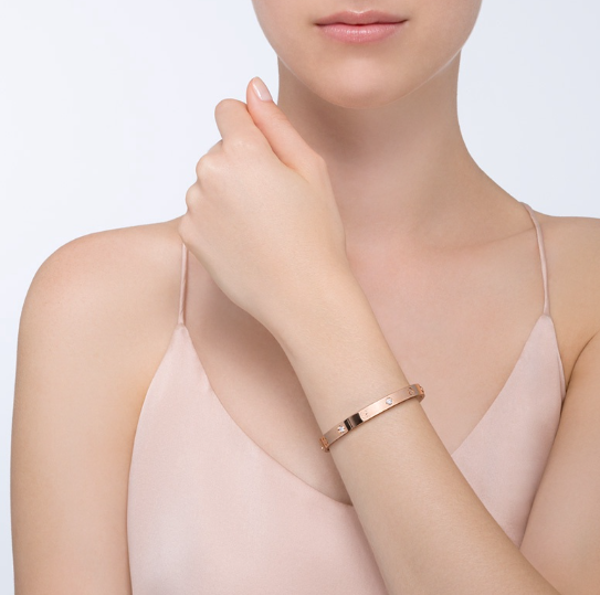 Aura LOVE BRACELET 6.1MM 4 DIAMONDS