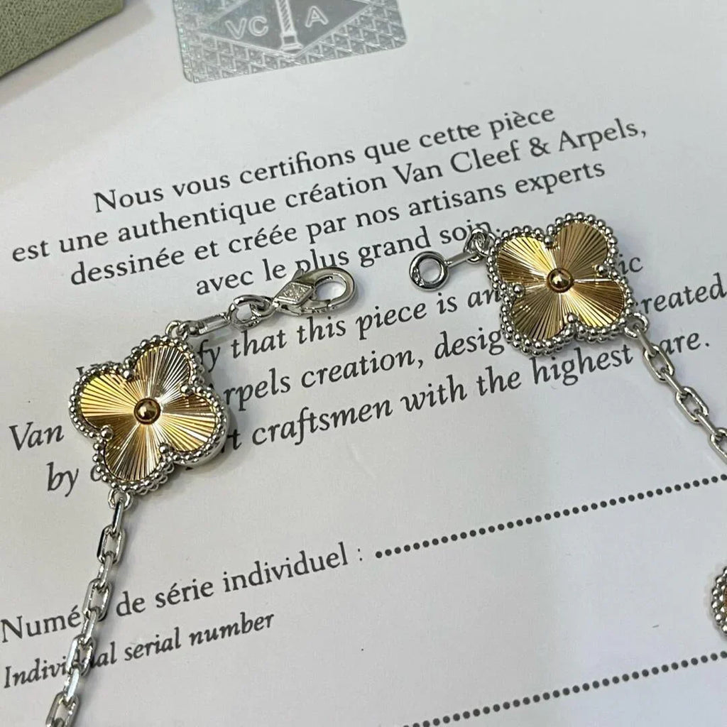 [Aura ]New  CLOVER 5 MOTIF LASER BRACELET COLLECTION