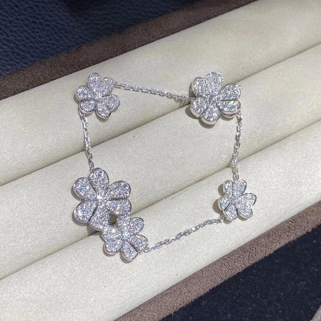 Aura FRIVOLE SILVER 5 FLOWERS BRACELET