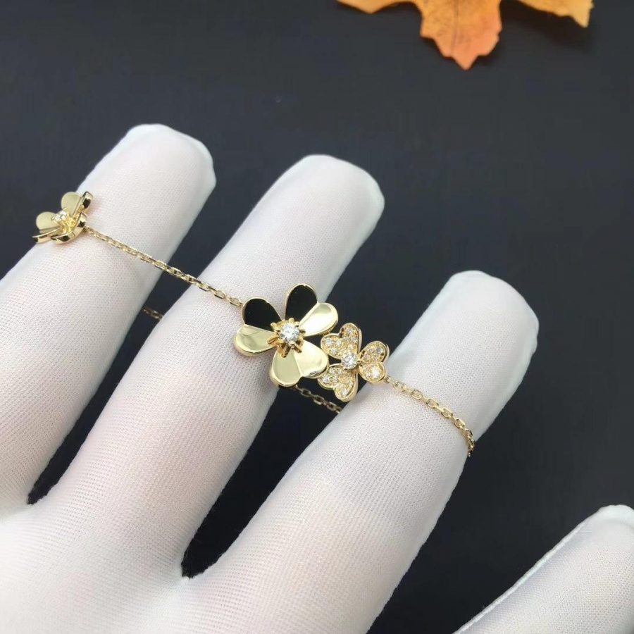 Aura FRIVOLE GOLD 5 FLOWERS ARMBAND