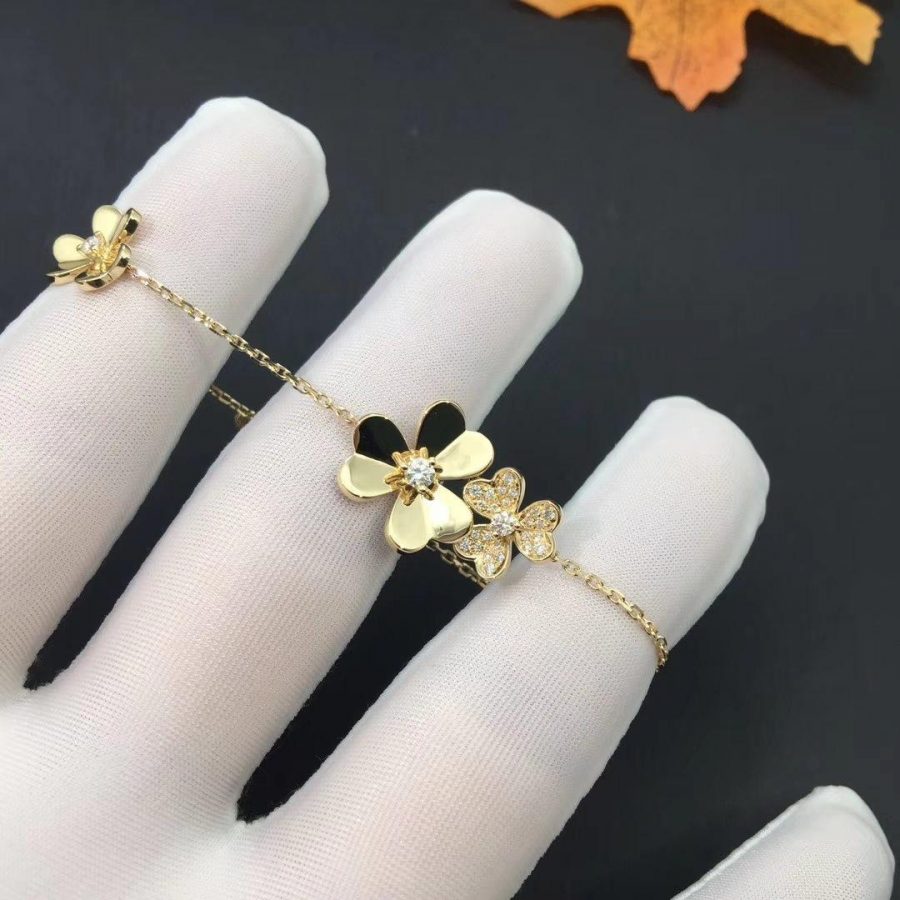Aura FRIVOLE GOLD 5 FLOWERS ARMBAND