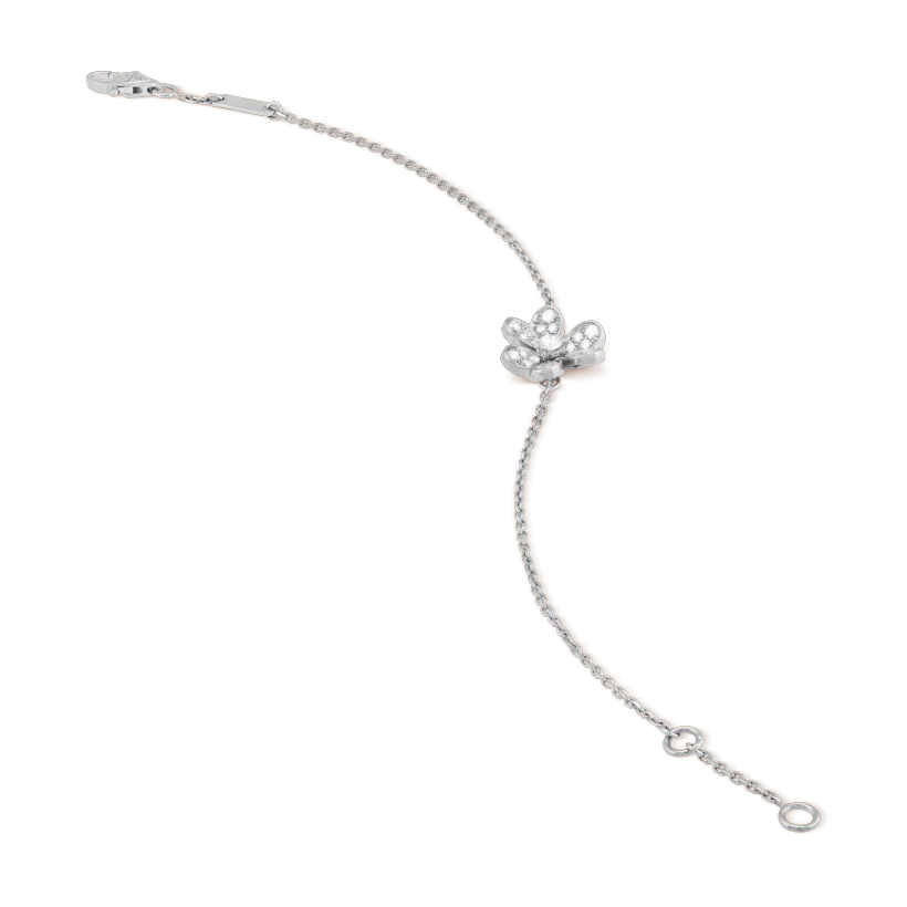 Aura FRIVOLE SILBER BLUME DIAMANT ARMREIF