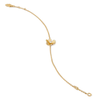 Aura FRIVOLE GOLD FLOWER PINK MALACHITE BRACELET
