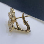 Aura FRIVOLE GOLD FLOWER DIAMOND EARRINGS