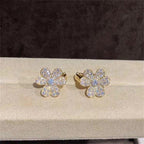 Aura FRIVOLE GOLD FLOWER DIAMOND EARRINGS