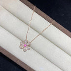 Aura FRIVOLE ROSE GOLD FLOWER DIAMOND NECKLACE