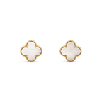 Aura CLOVER MINI GOLD EARRINGS