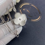 Aura CLOVER 25MM SILVER BIG CLOVER NECKLACE