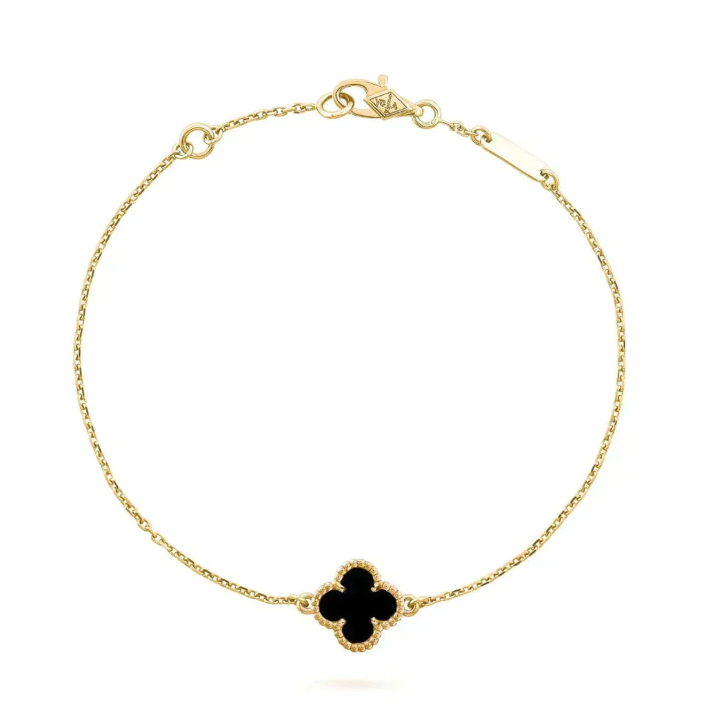 Aura CLOVER ONYX EINZELBLUMEN-ARMBAND
