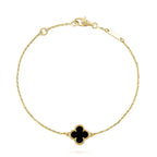 Aura CLOVER ONYX EINZELBLUMEN-ARMBAND