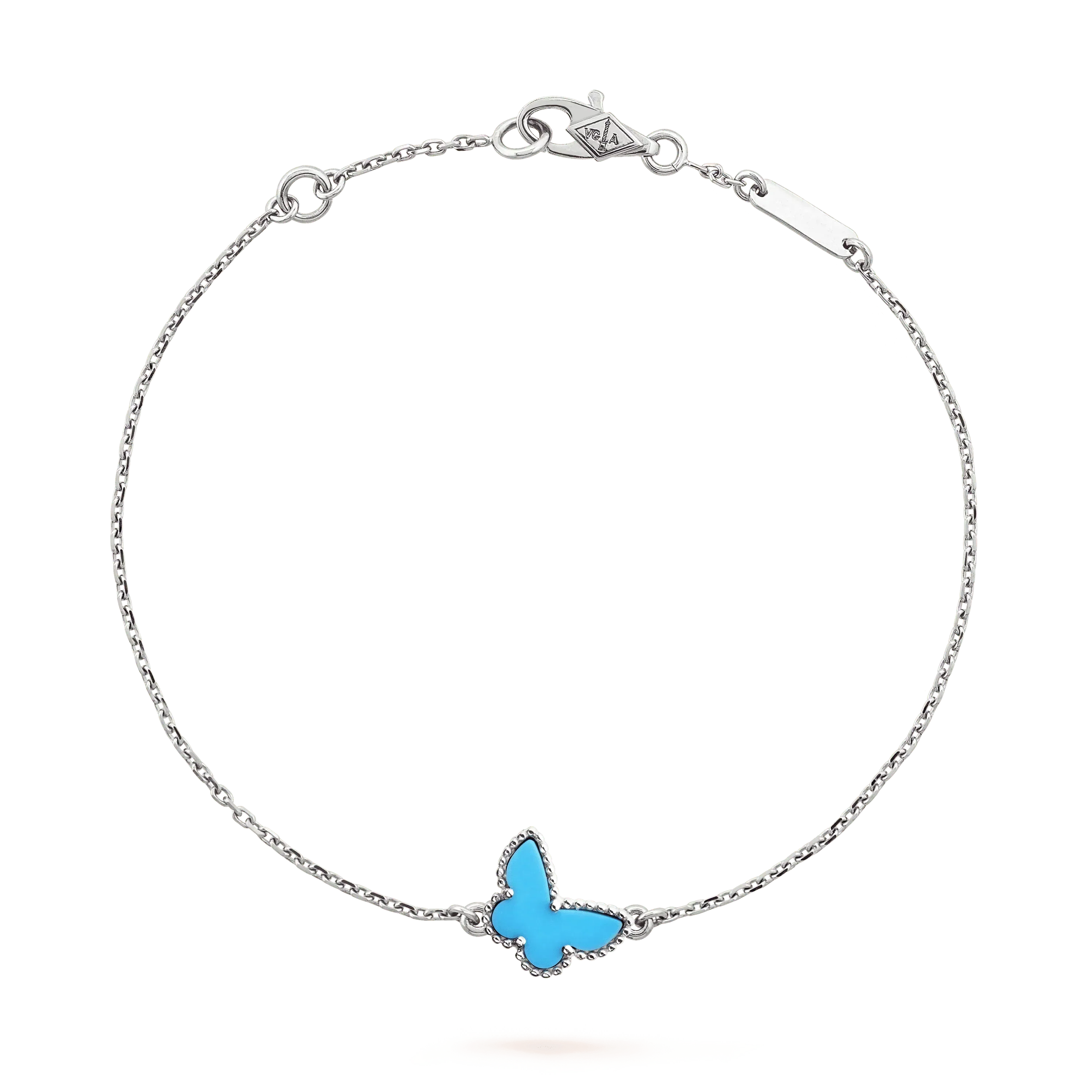 Aura BUTTERFLY TURQUOISE BUTTERFLY BRACELET SILVER