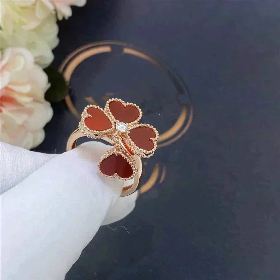 Aura ROTKLEE CARNELIAN RING