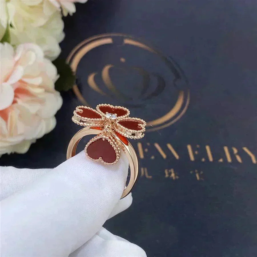 Aura ROTKLEE CARNELIAN RING