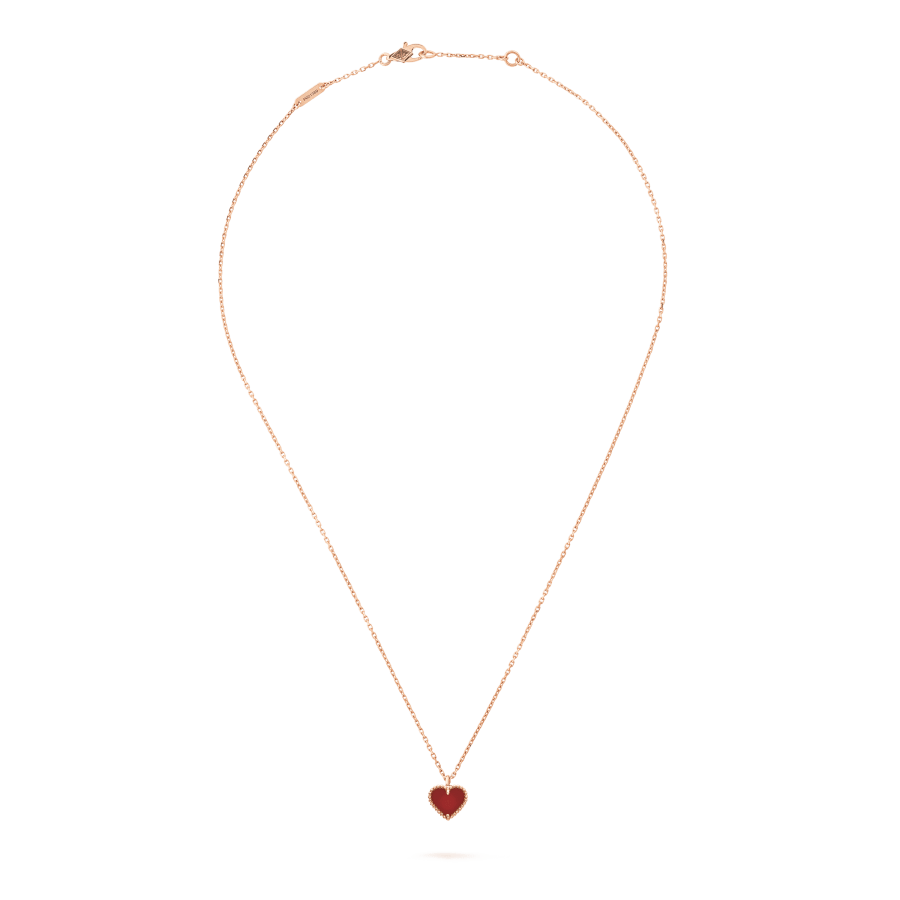 Aura SWEET CLOVER KARNEOL HERZ KETTE