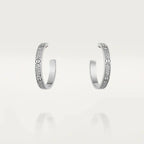 Aura LOVE DIAMOND SILBERNE CREOLEN