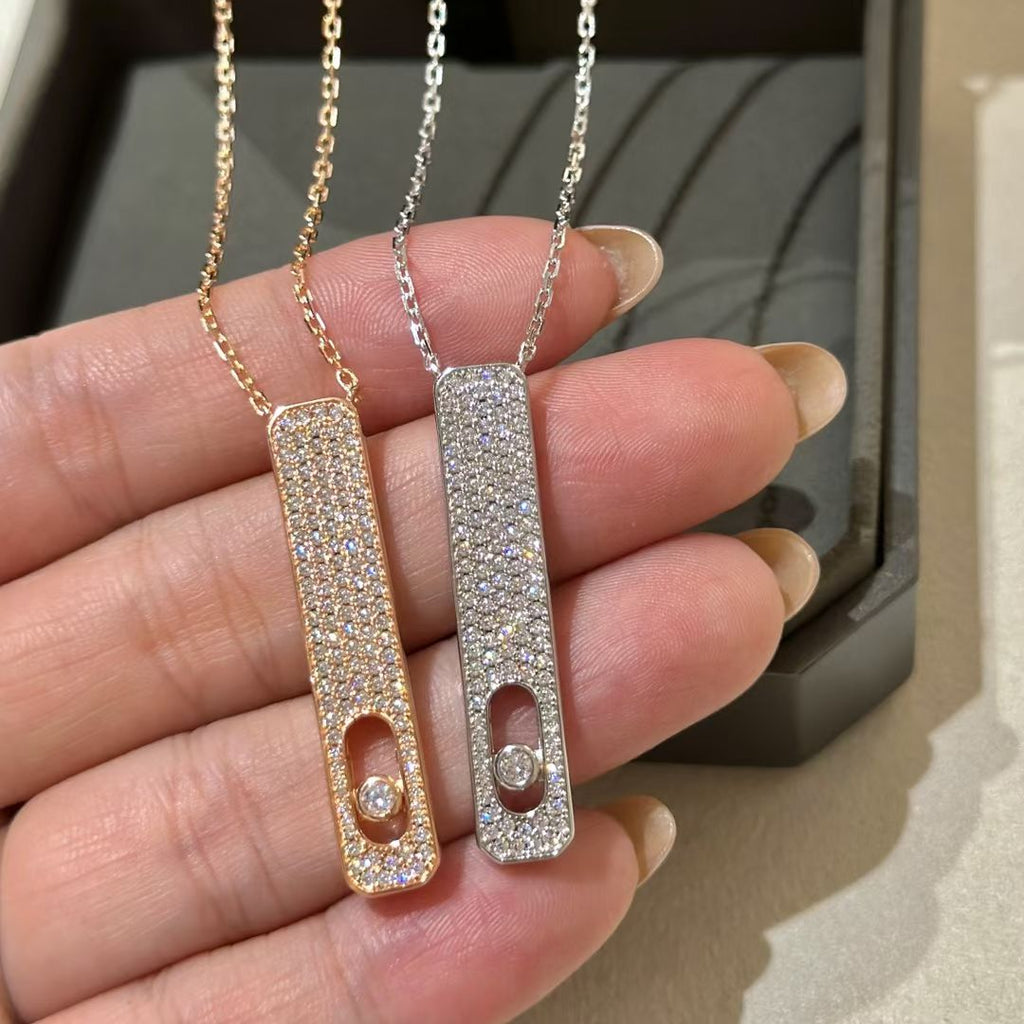 [Aura ] MY FIRST DIAMOND PAVED NECKLACE