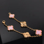 [Aura ]Neue CLOVER 5 MOTIVE ROSÉ-PERLMUTT-ARMBAND-KOLLEKTION