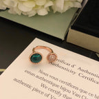 Aura PERLEE COULEURS DIAMOND ROSÉGOLD ZWISCHEN DEN FINGERN RING