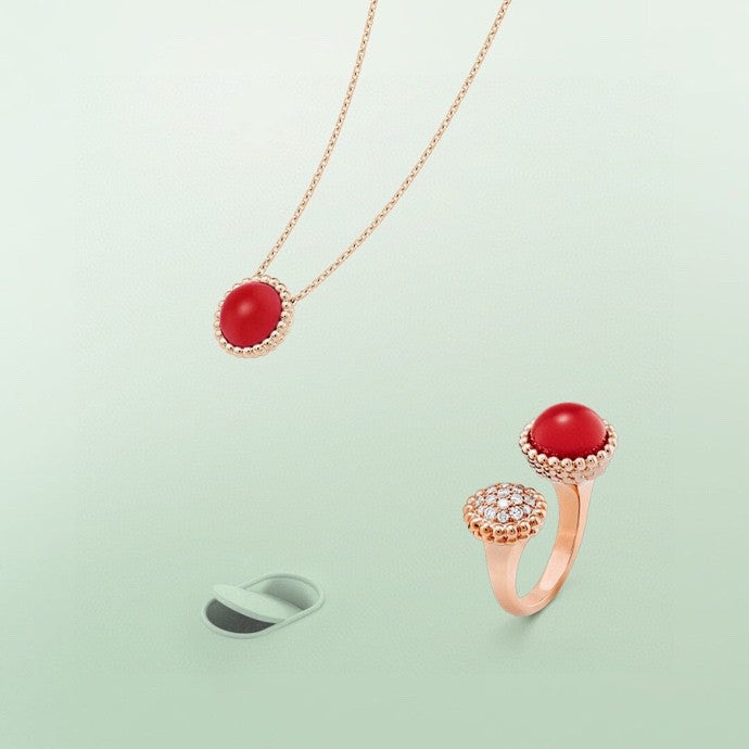 Aura PERLEE COULEURS DIAMOND ROSE GOLD BETWEEN THE FINGER RING