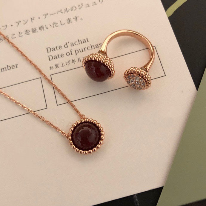 Aura PERLEE COULEURS DIAMOND ROSÉGOLD ZWISCHEN DEN FINGERN RING