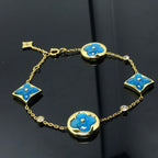 Aura STAR AND SUN 4 MOTIF BLAUES ARMBAND