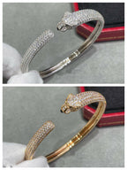 Aura PANTHERE FULL DIAMOND OPEN BRACELET