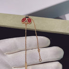 Aura LUCKY SPRING 1 MOTIF PINK GOLD BRACELET