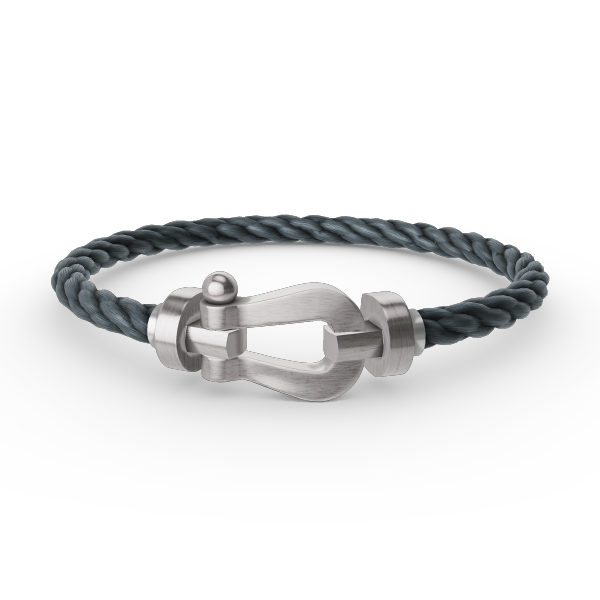 Aura FORCE LARGE HORSESHOE NO DIAMOND BRACELET SILVER