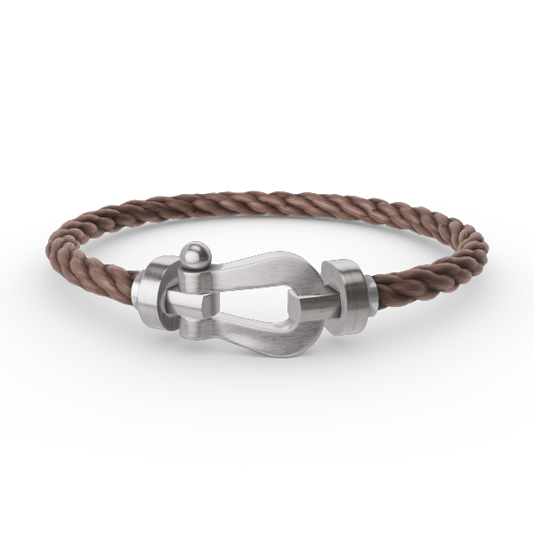 Aura FORCE LARGE HORSESHOE NO DIAMOND BRACELET SILVER