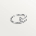 Aura JUSTE RING 1.8MM SILVER DIAMONDS