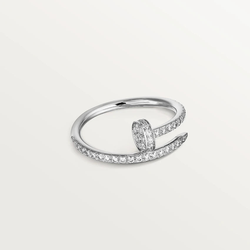 Aura JUSTE RING 1.8MM SILVER DIAMONDS
