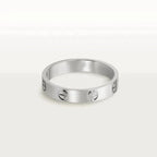 Aura LOVE RING 4MM 1 DIAMANT SILBER