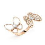 Aura TWIN BUTTERFLY DIAMOND MOP RING